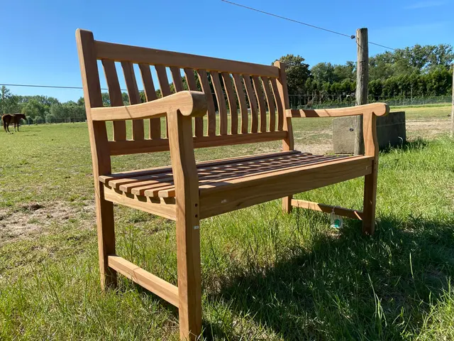 Banc de jardin en teck Dordogne 120 cm