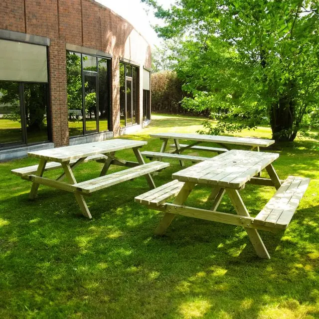 Lot de 6 tables de pique-nique ROYAL KING® 200 cm – photo 6