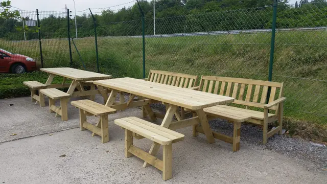 Table de pique-nique Family Confort KING® 240 cm – photo 7