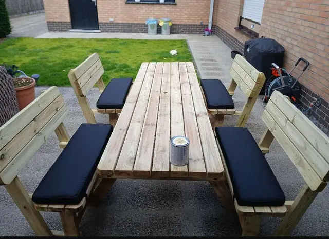 Table de pique-nique Family Confort KING® avec 4 dossiers – photo 3