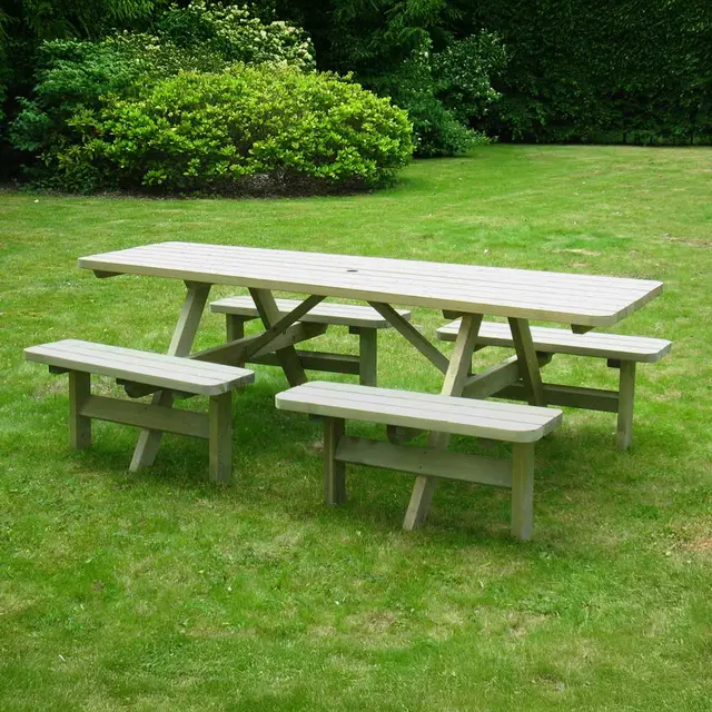 Table de pique-nique Family Confort KING® avec 4 dossiers – photo 4