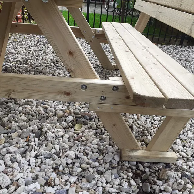 Table de pique-nique KING® 140 cm avec dossiers – photo 7