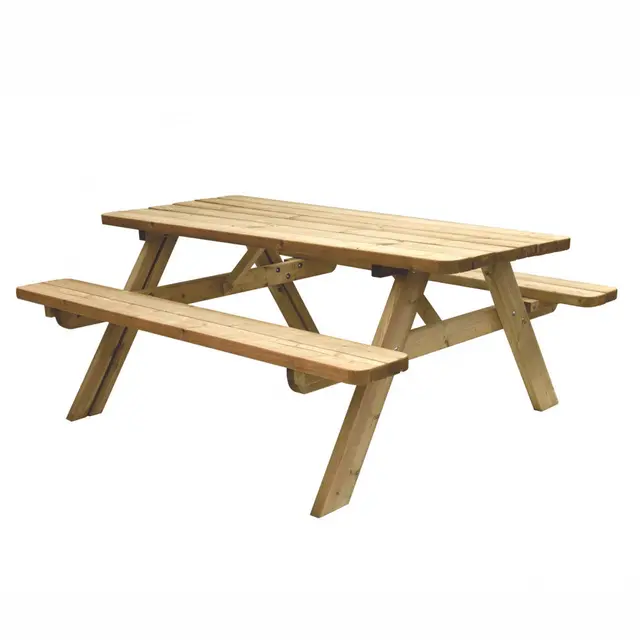Table de pique-nique KING® 180 cm – assises à deux planches