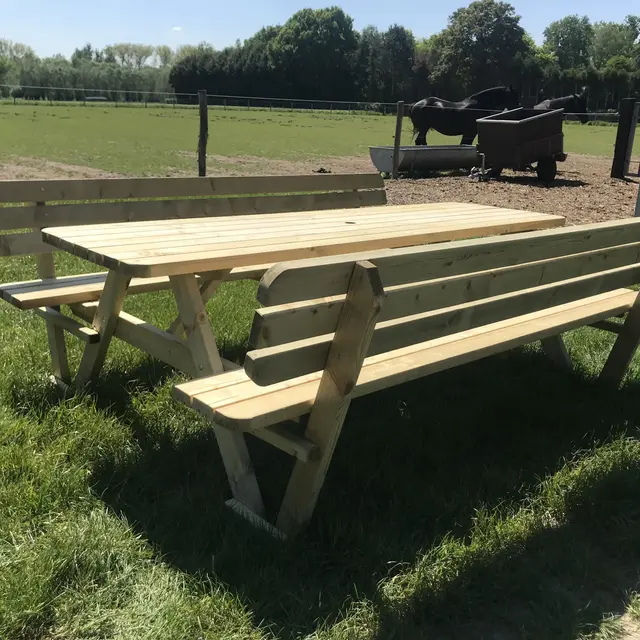 Table de pique-nique KING® 240 cm avec dossiers – photo 5