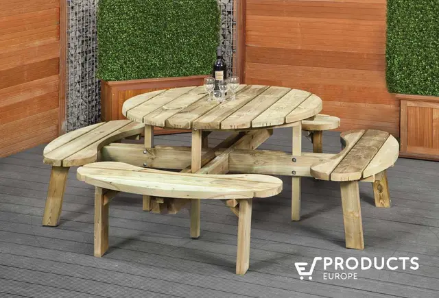 Table de pique-nique ronde ROYAL KING® XXL