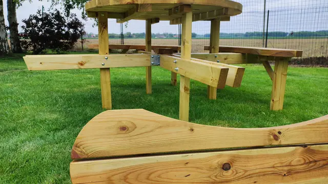 Table de pique-nique ronde ROYAL KING® XXL – photo 3